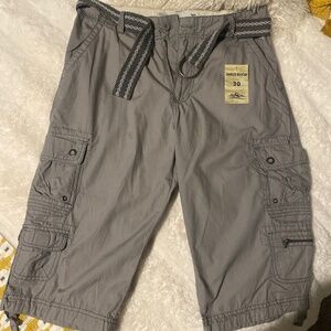 NWT OAKWOOD MOUNTAIN CARGO SHORTS 30W GREY